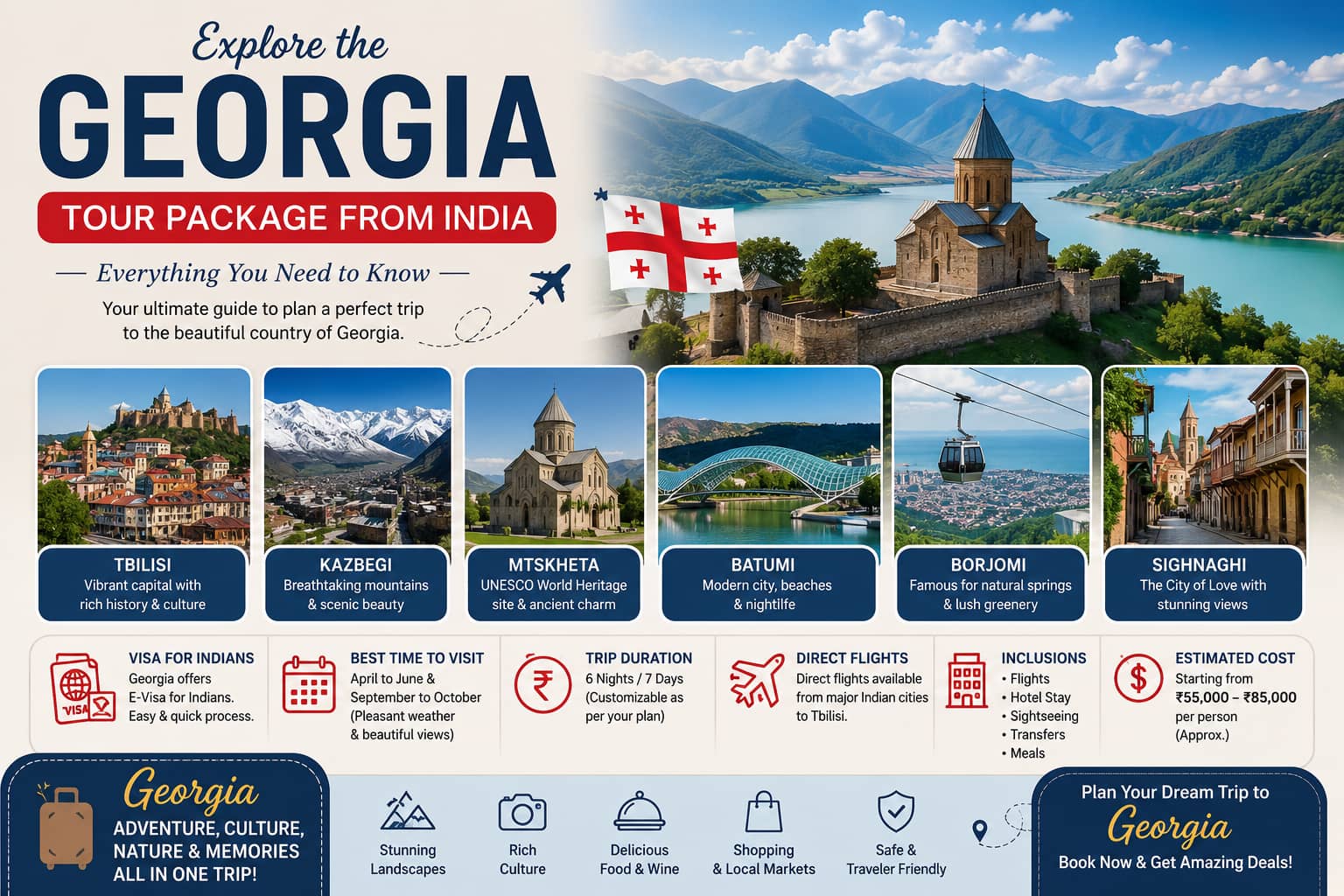 Georgia Tour Package from India: Everything You Need to Know