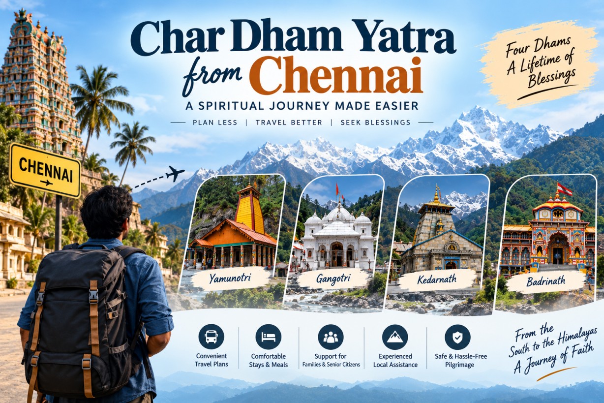 Top Reasons to Book a Char Dham Yatra from Chennai with a Tour Package