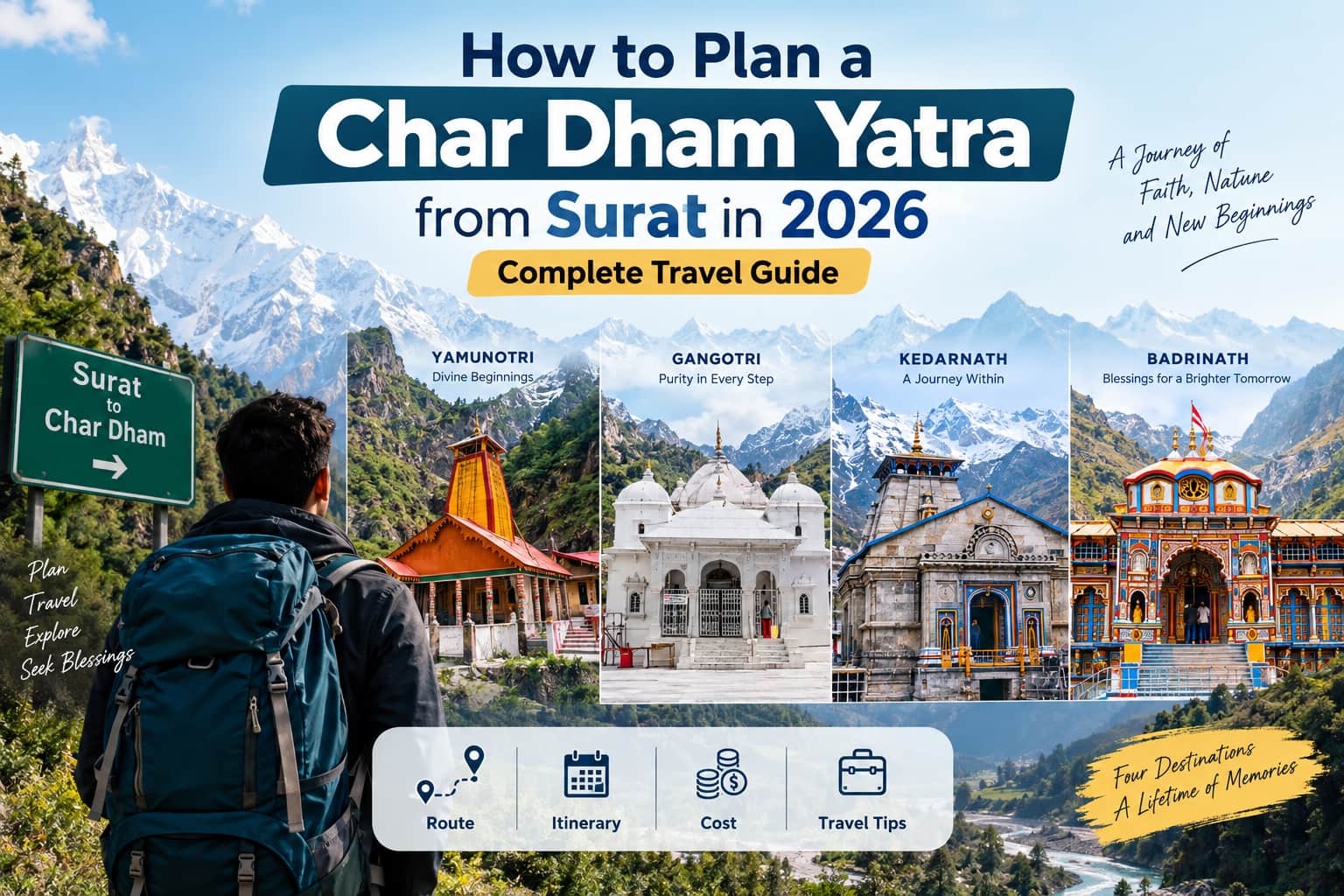 How to Plan a Char Dham Yatra from Surat in 2026 – Complete Travel Guide