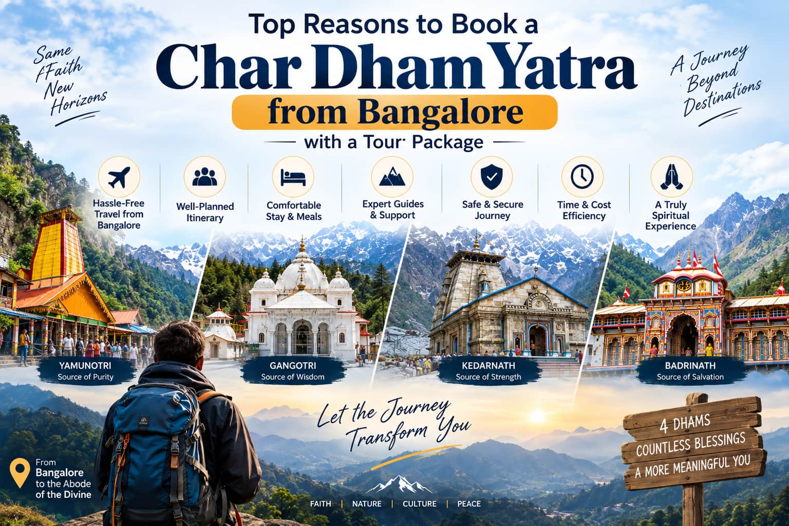 Top Reasons to Book a Char Dham Yatra from Bangalore with a Tour Package