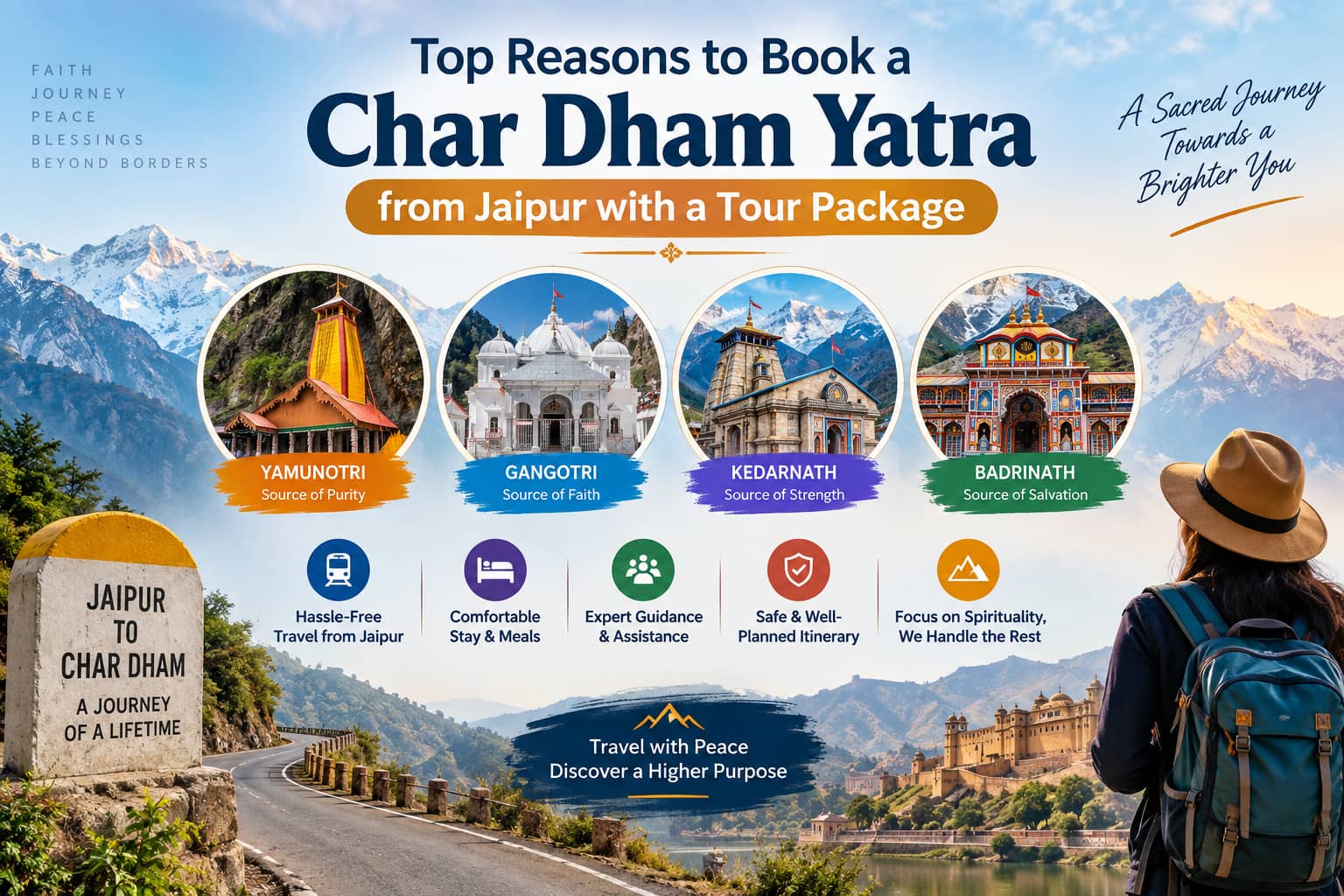 Top Reasons to Book a Char Dham Yatra from Jaipur with a Tour Package