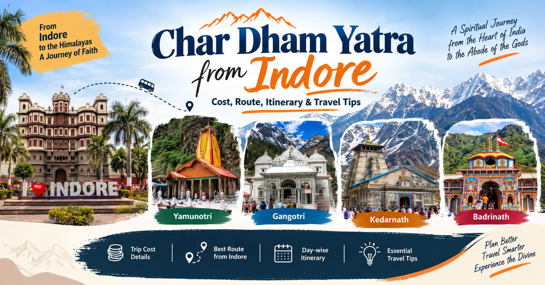 Char Dham Yatra from Indore: Cost, Route, Itinerary & Travel Tips