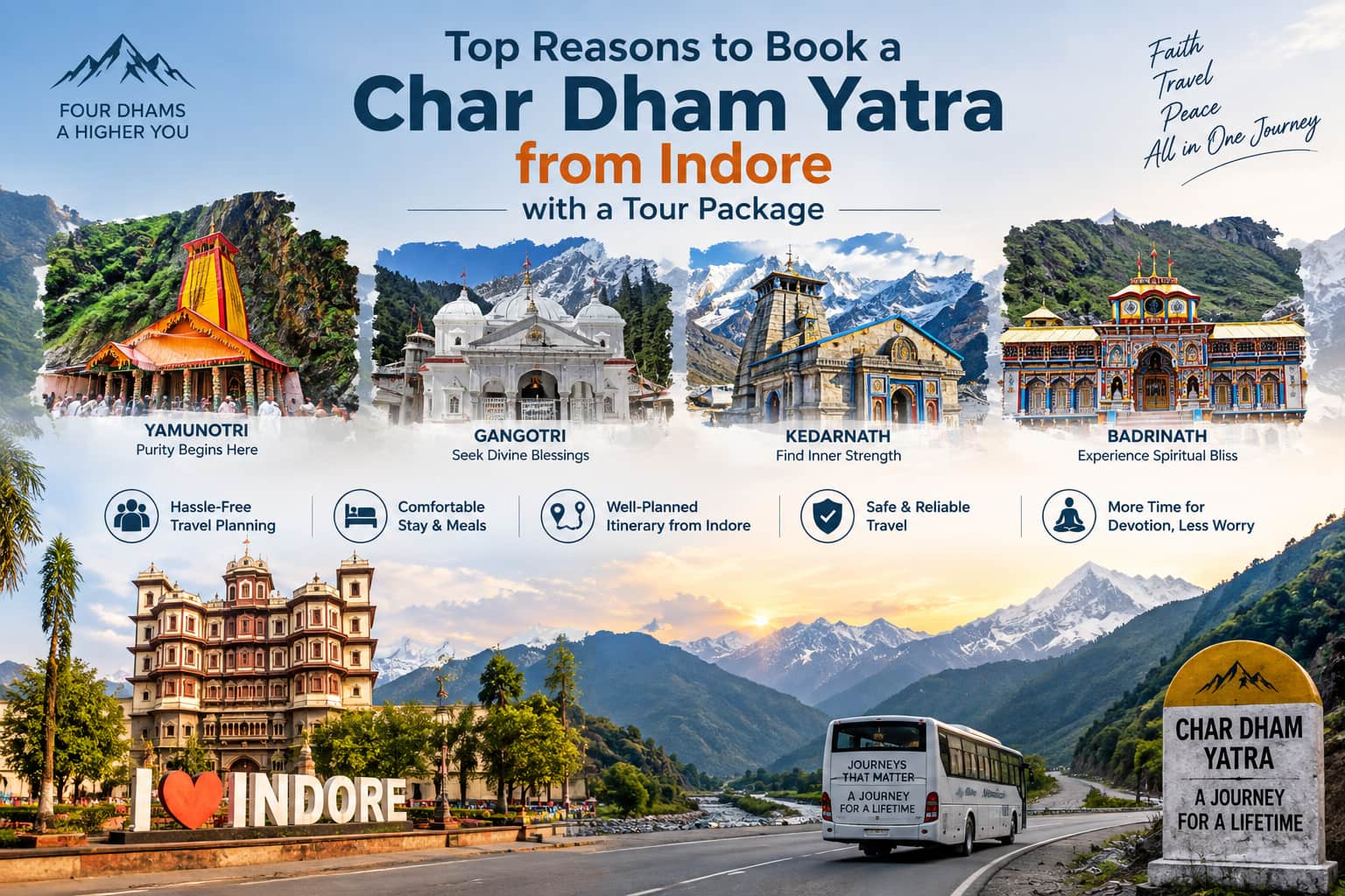Top Reasons to Book a Char Dham Yatra from Indore with a Tour Package