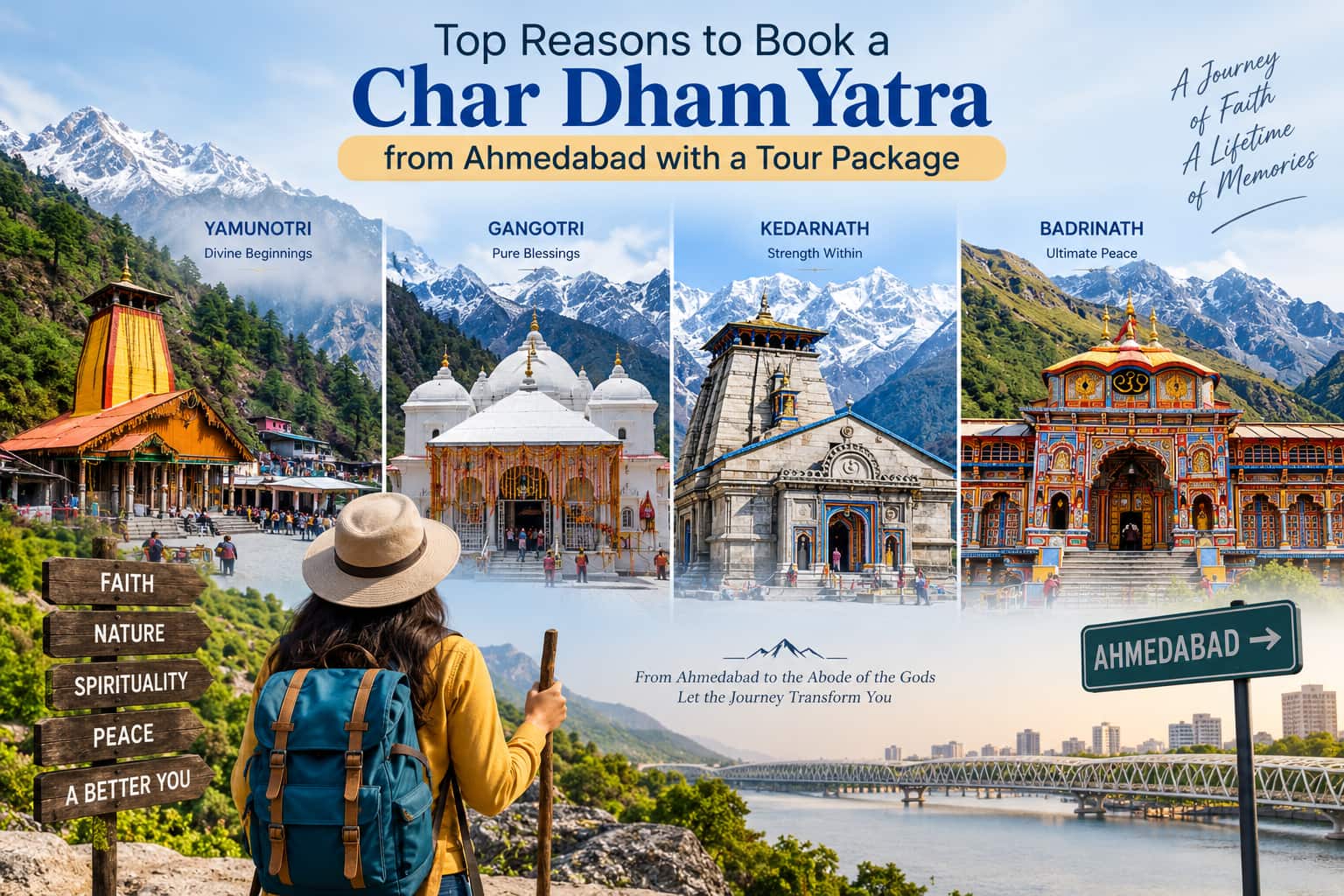 Top Reasons to Book a Char Dham Yatra from Ahmedabad with a Tour Package