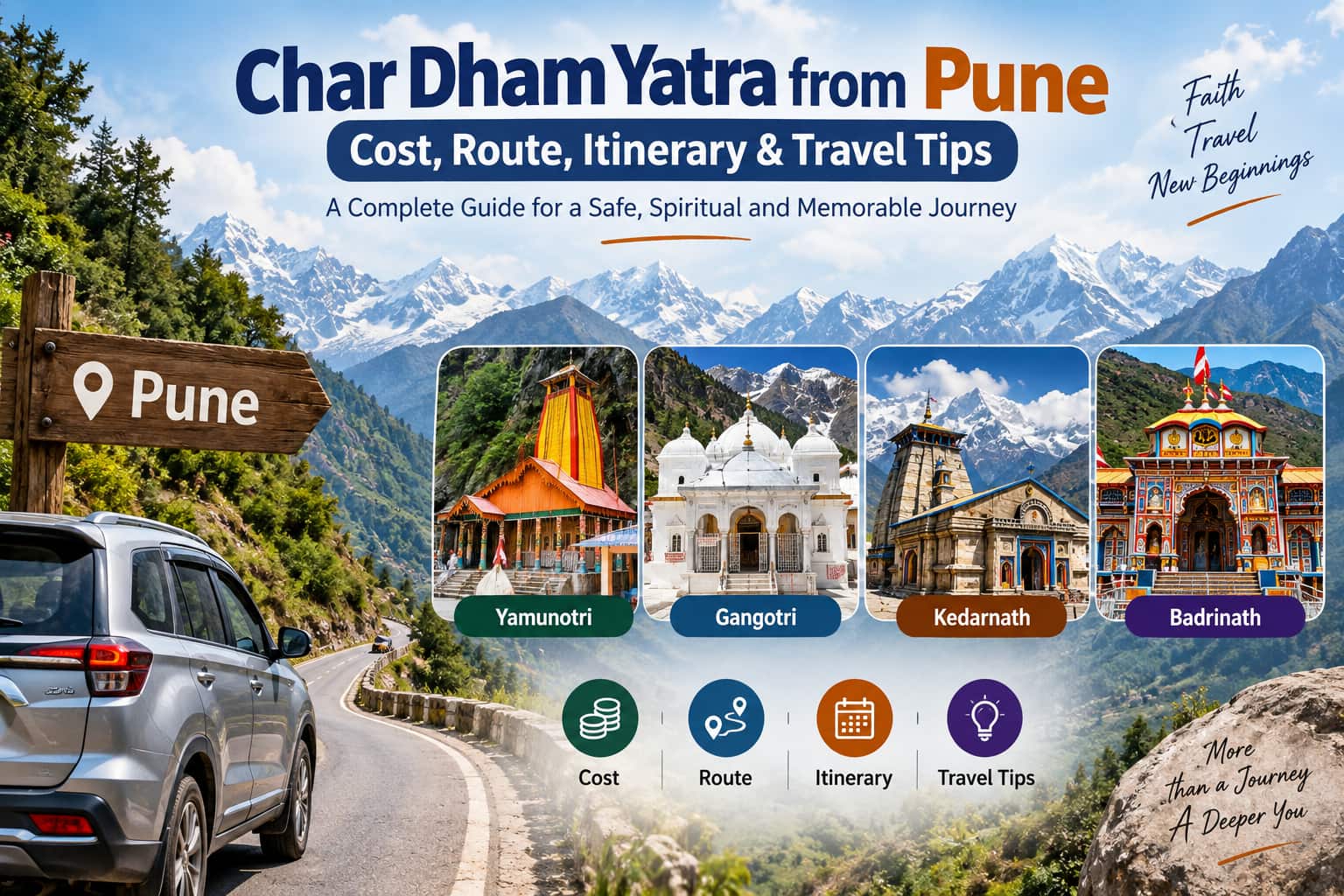 Char Dham Yatra from Pune: Cost, Route, Itinerary & Travel Tips