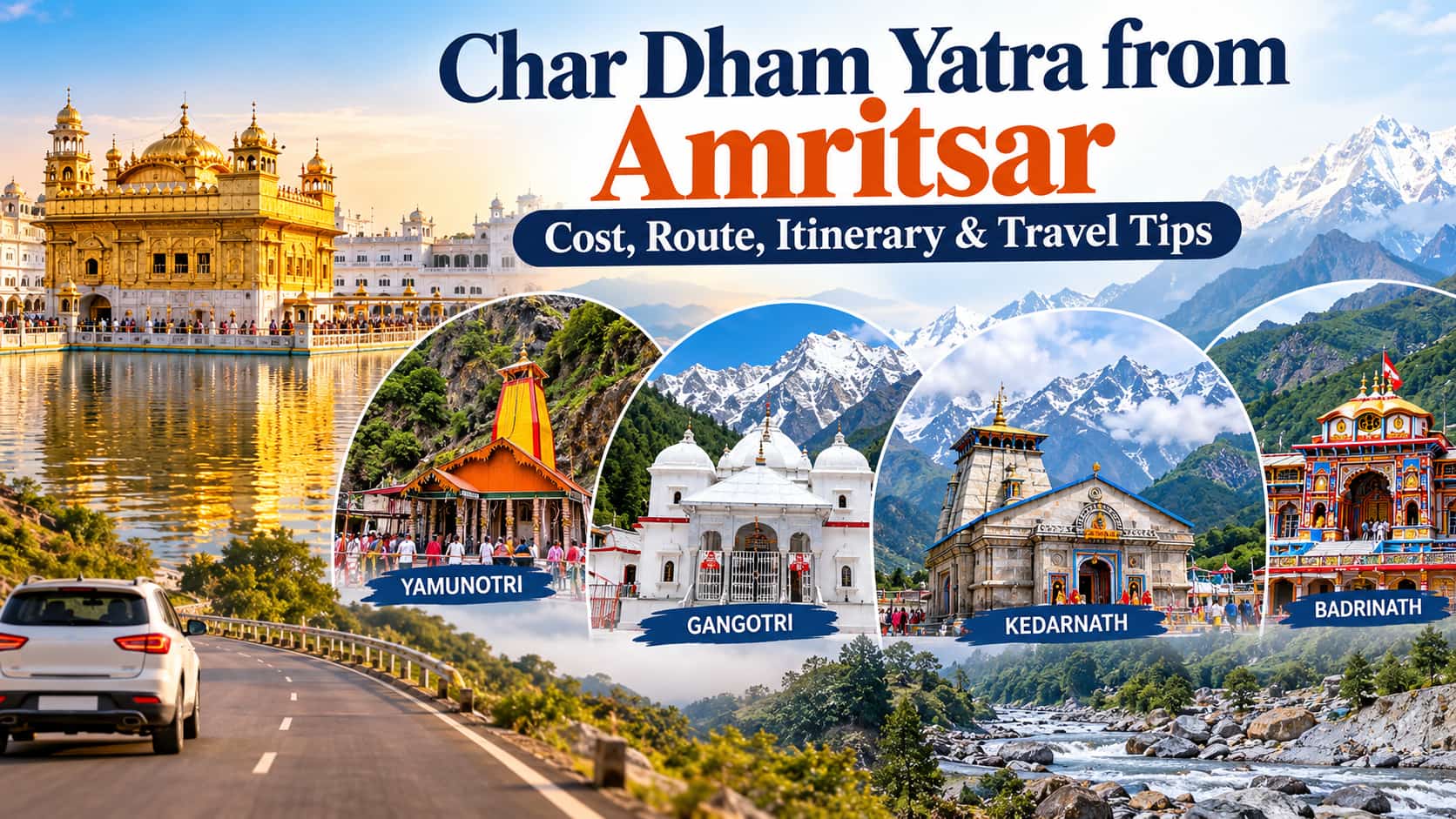 Char Dham Yatra from Amritsar: Cost, Route, Itinerary & Travel Tips