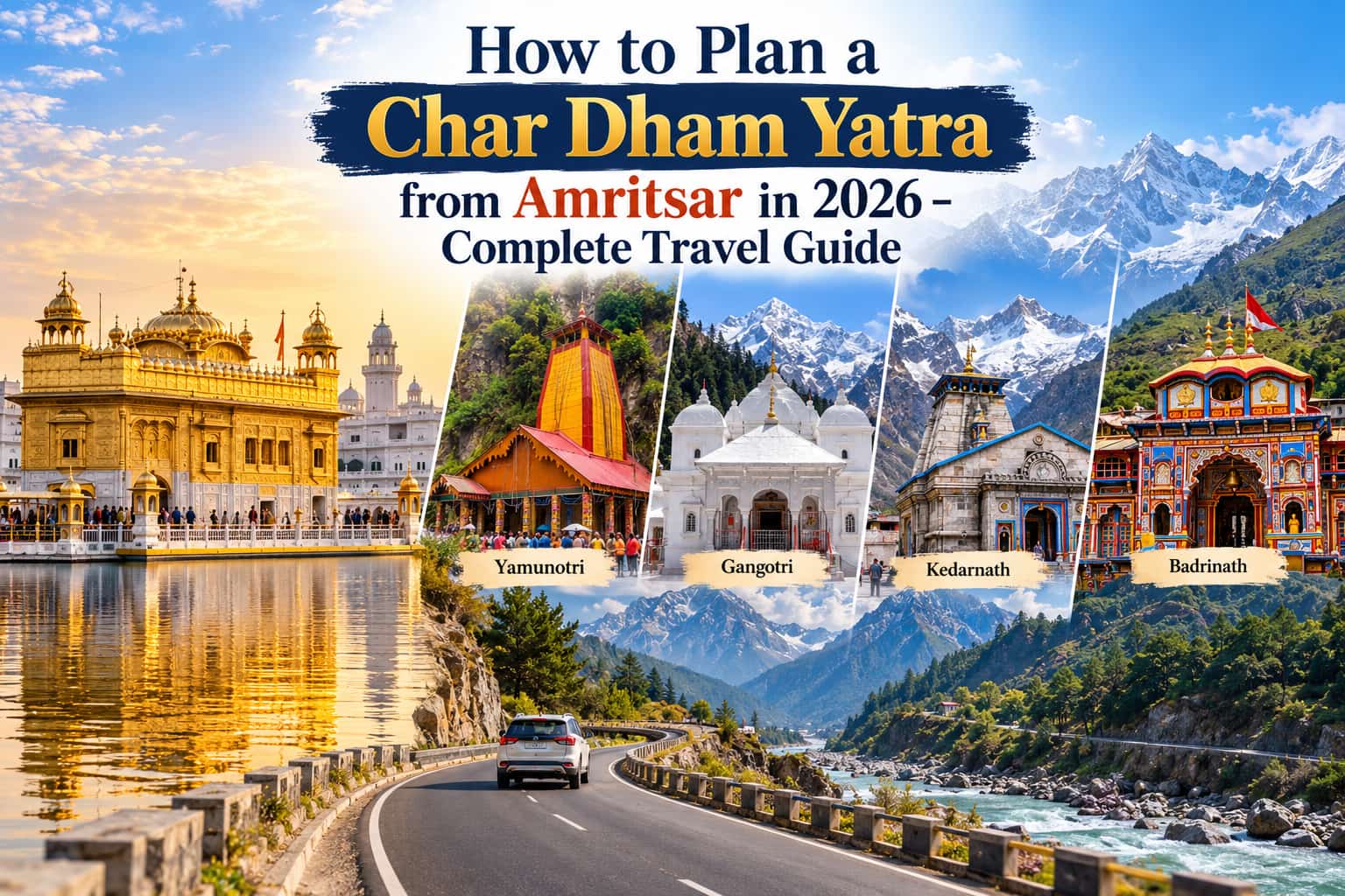 How to Plan a Char Dham Yatra from Amritsar in 2026 – Complete Travel Guide