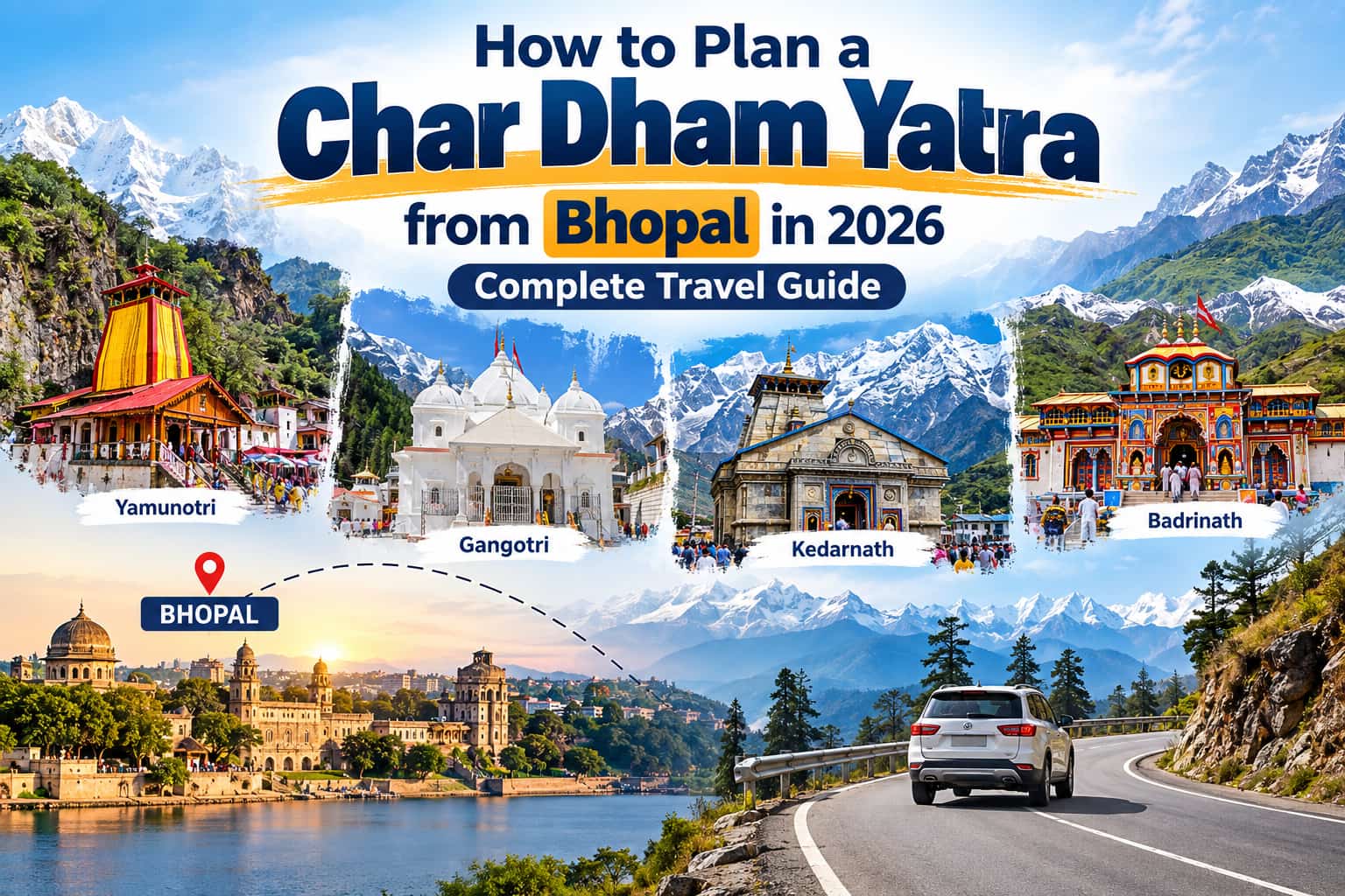 How to Plan a Char Dham Yatra from Bhopal in 2026 – Complete Travel Guide