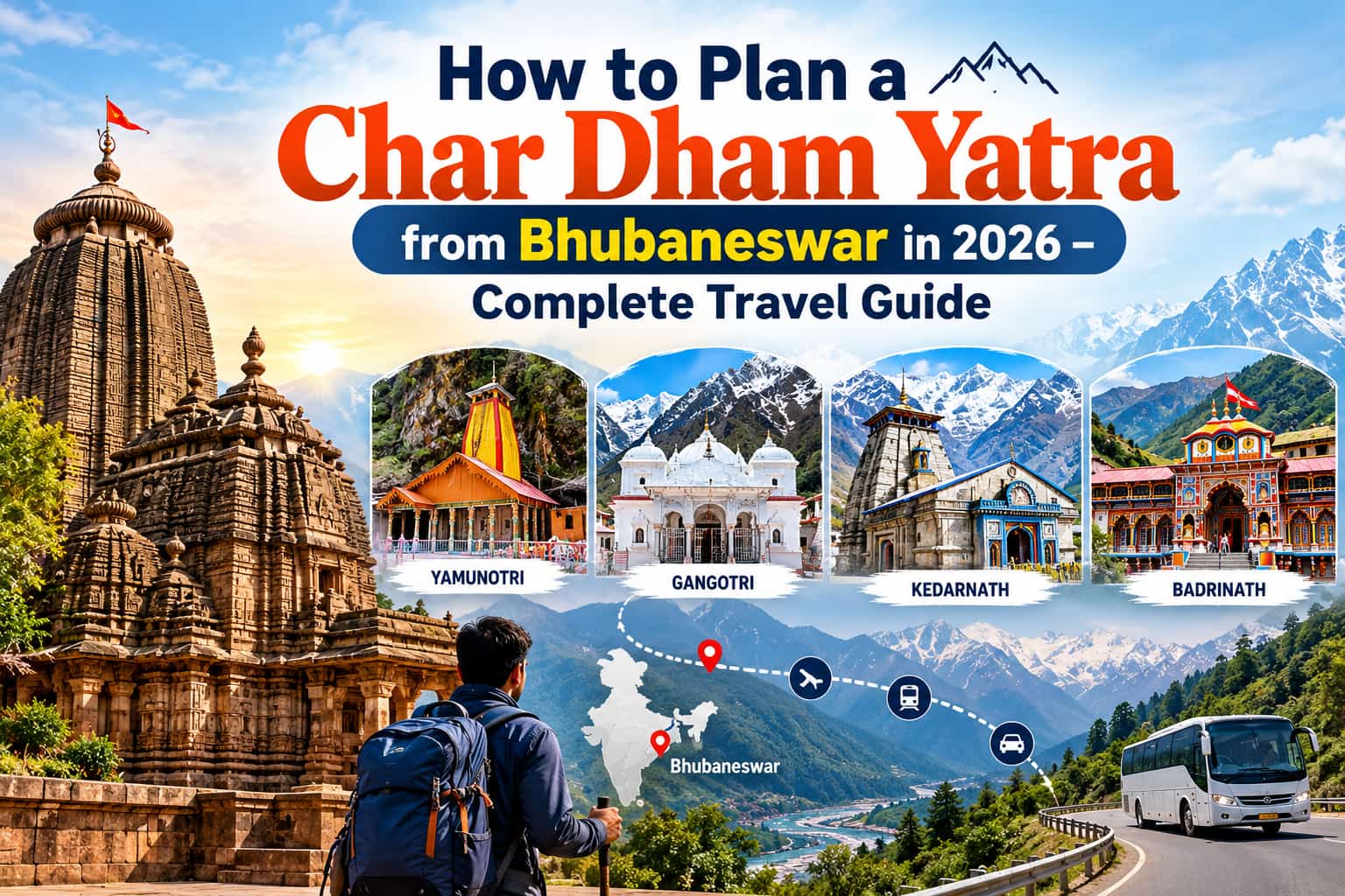How to Plan a Char Dham Yatra from Bhubaneswar in 2026 – Complete Travel Guide