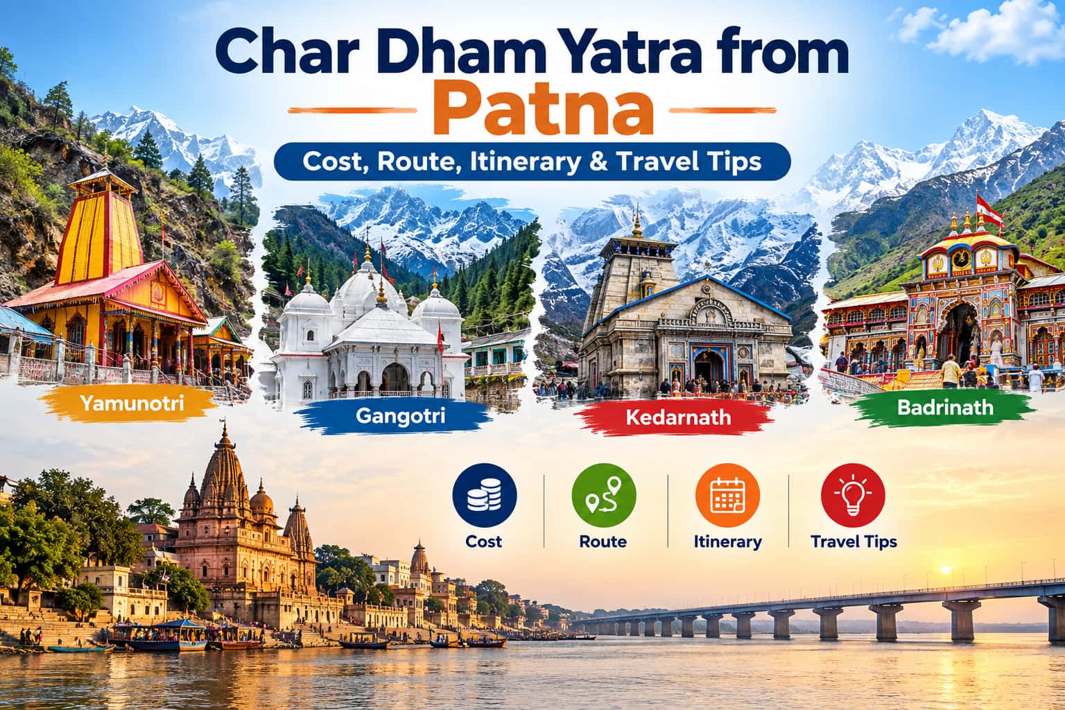 Char Dham Yatra from Patna: Cost, Route, Itinerary & Travel Tips