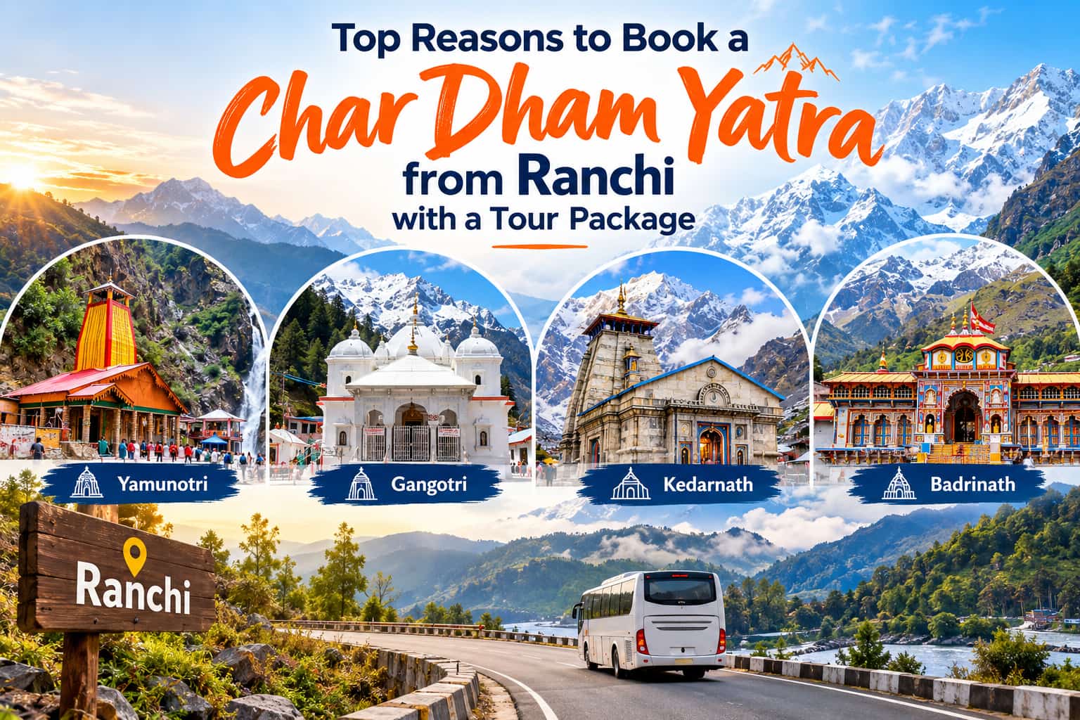 Top Reasons to Book a Char Dham Yatra from Ranchi with a Tour Package