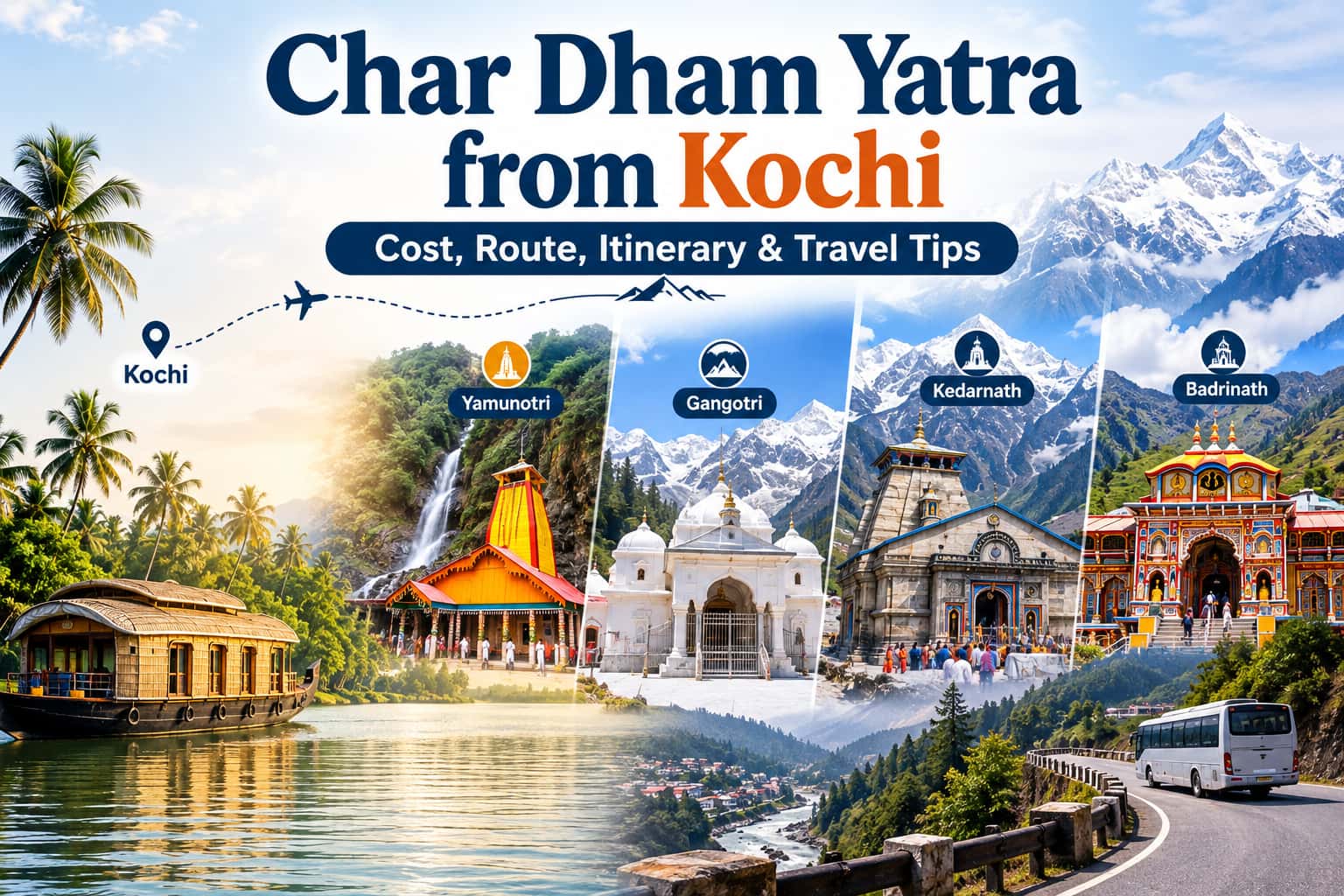 Char Dham Yatra from Kochi: Cost, Route, Itinerary & Travel Tips