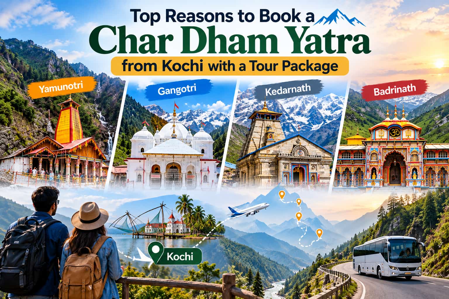 Top Reasons to Book a Char Dham Yatra from Kochi with a Tour Package
