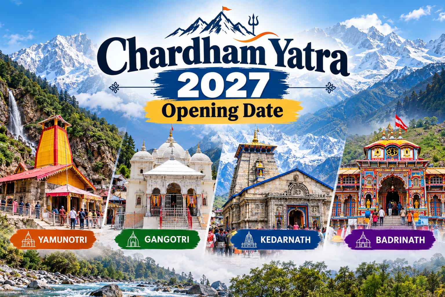 Chardham Yatra 2027 : Opening Date