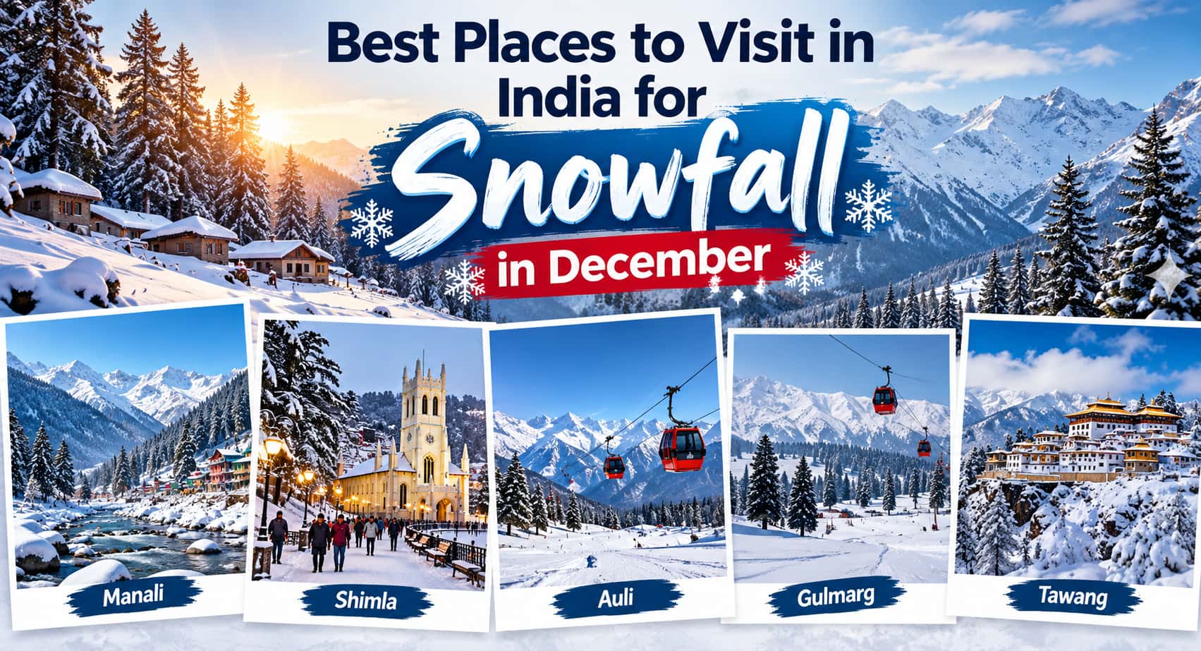 Best Places to Visit in India for Snowfall in December